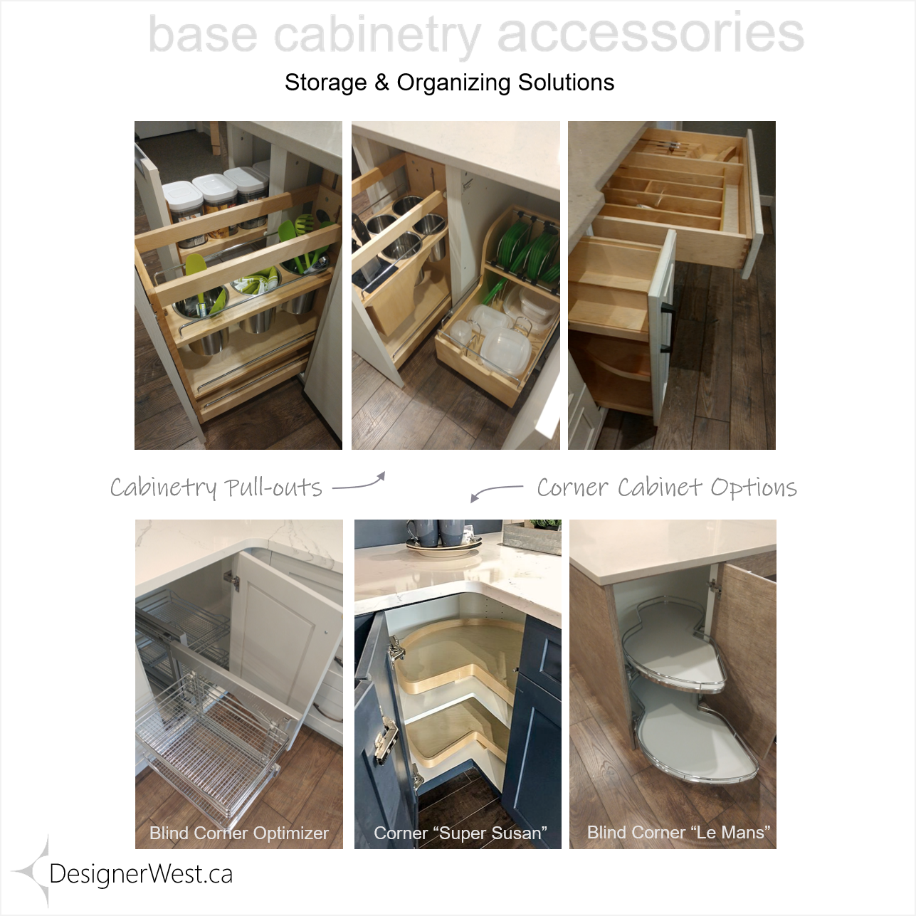 Storage for Base Cabinets