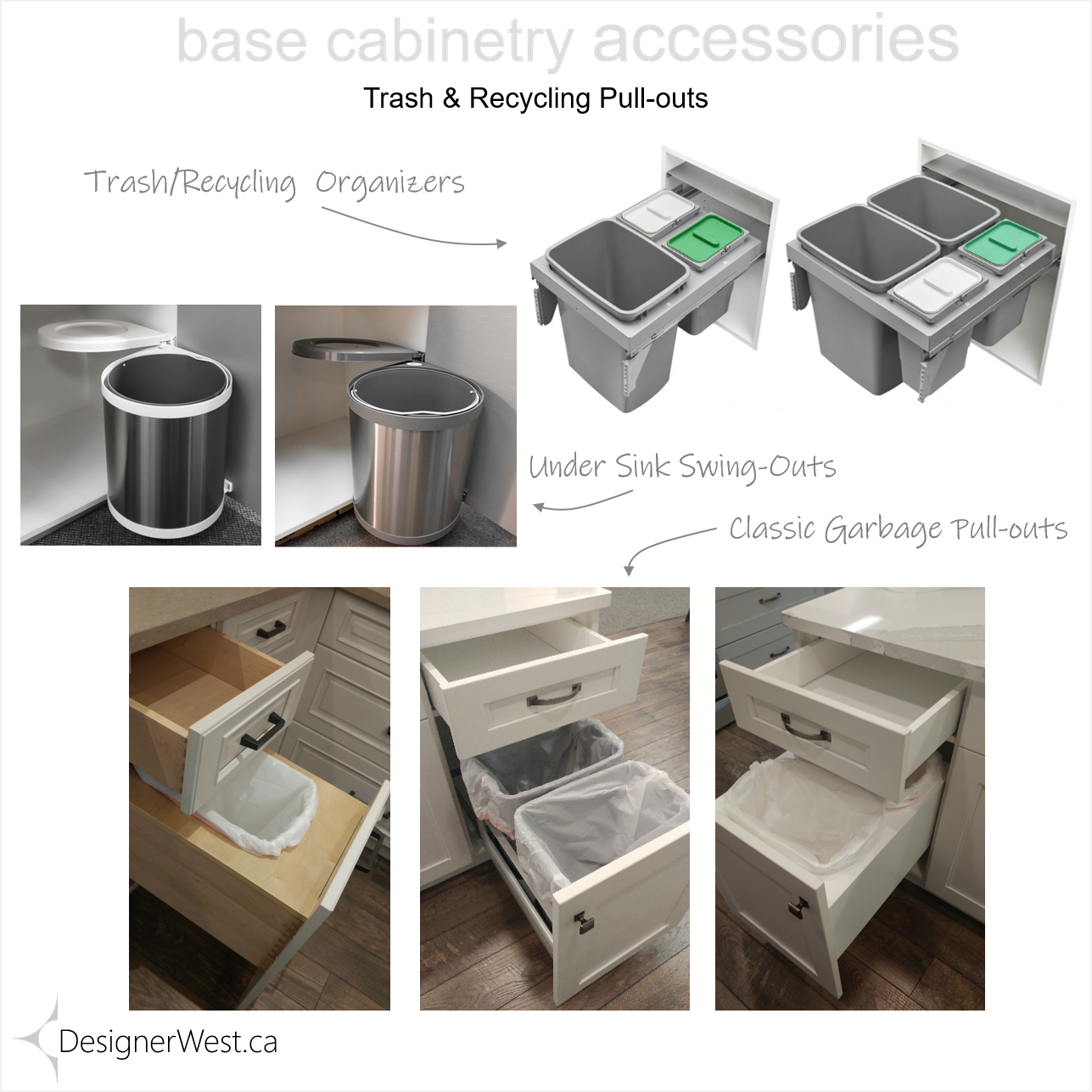 Trash & Recycling Cabinet Accessories